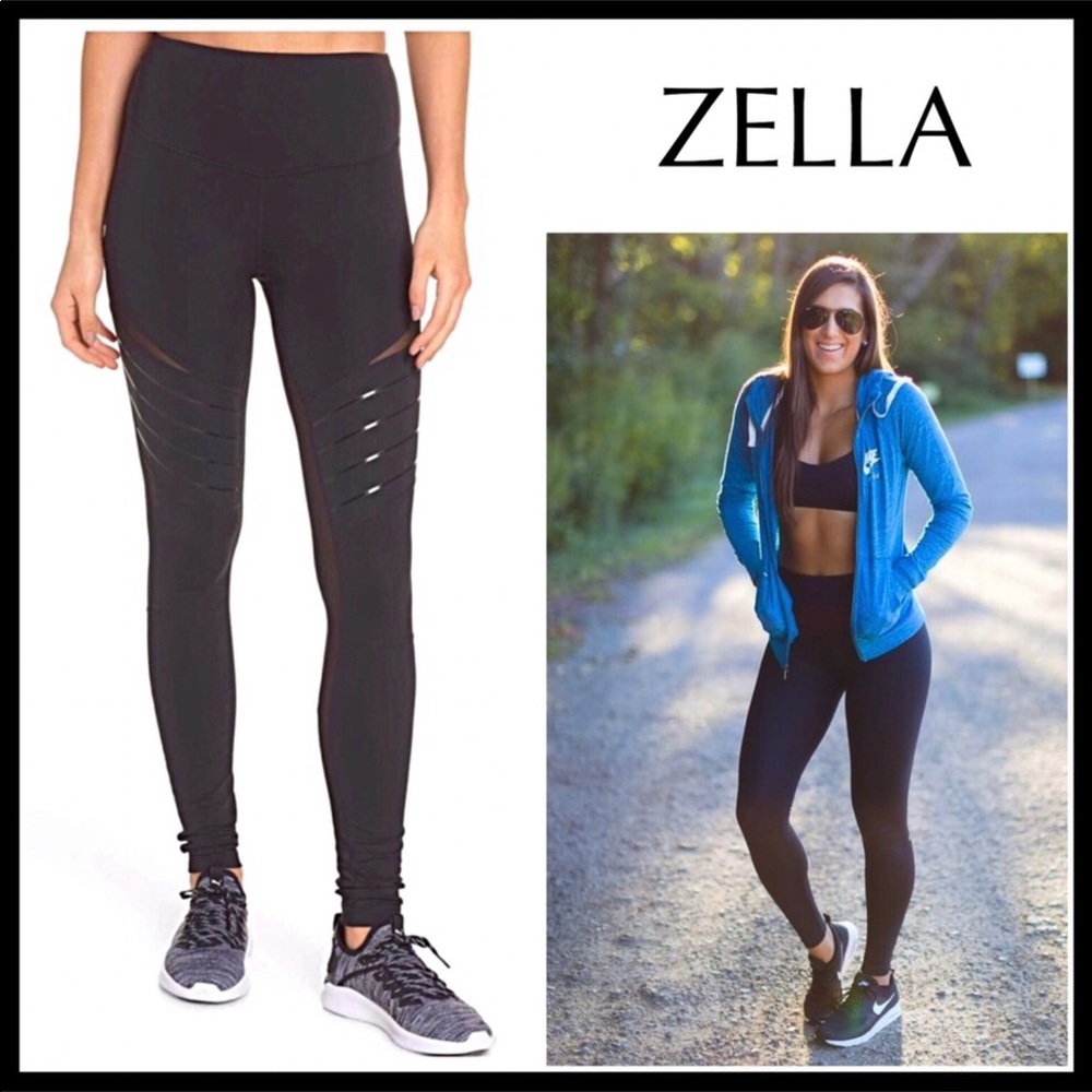ZELLA BLACK HIGH WAIST LEGGINGS WORKOUT YOGA A2C - Picture 7 of 7